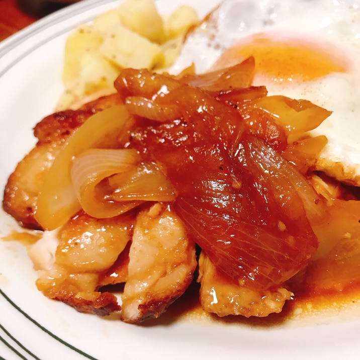 鶏むね肉のがっつり柔らか甘辛焼き